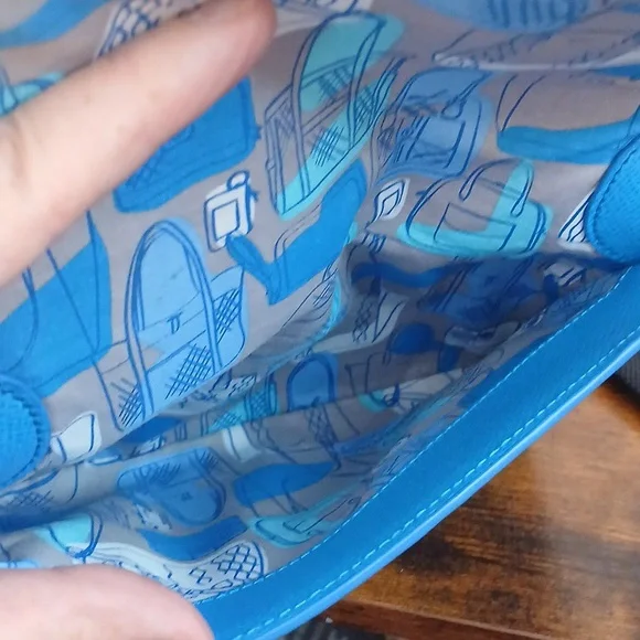 Brand NEW NO TAGS Vera Bradley Blue Crossbody Bag W DUST BAG - Picture 13 of 16